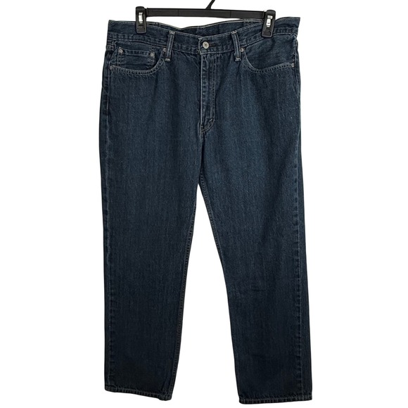 Levis Strauss Other - Levis 514 Mens Jeans 38x32 Straight Fit Dark Wash Denim Classic